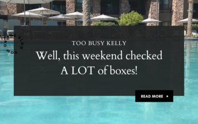 Well, this weekend checked A LOT of boxes!